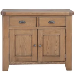 Wessex Smoked Oak Small 2 Drawer 2 Door Sideboard -Furniture Specialty Store ho sts 13