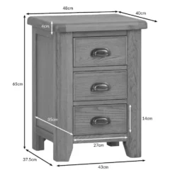 Wessex Smoked Oak Large Bedside Table 21 Wessex Smoked Oak Large Bedside Table -Furniture Specialty Store holbsc