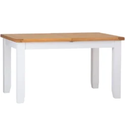 Hampshire White Painted Oak Small Extending Dining Table -Furniture Specialty Store hp 14bet w 1 1