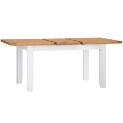 Hampshire White Painted Oak Small Extending Dining Table -Furniture Specialty Store hp 14bet w 2 1