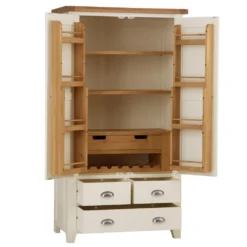 Hampshire Ivory Painted Oak Large Larder Unit -Furniture Specialty Store hp llu c ls 2