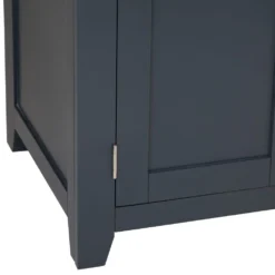 Hampshire Blue Painted Oak Triple Wardrobe With Mirror -Furniture Specialty Store hp twr b 10