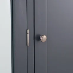 Hampshire Blue Painted Oak Triple Wardrobe With Mirror -Furniture Specialty Store hp twr b 12