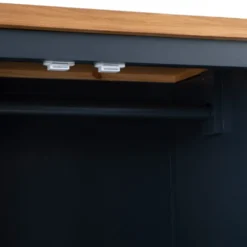 Hampshire Blue Painted Oak Triple Wardrobe With Mirror -Furniture Specialty Store hp twr b 4