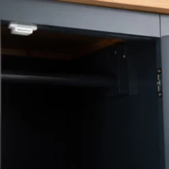 Hampshire Blue Painted Oak Triple Wardrobe With Mirror -Furniture Specialty Store hp twr b 7