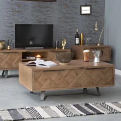 Industrial Oak Coffee Table