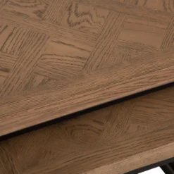 Industrial Oak Nest Of Tables -Furniture Specialty Store ibia 100