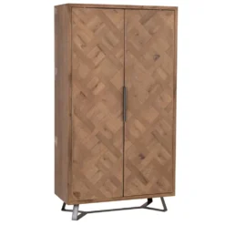 Industrial Oak Extra Large Tall Drinks Cabinet -Furniture Specialty Store ibia 42