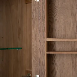 Industrial Oak Extra Large Tall Drinks Cabinet -Furniture Specialty Store ibia 45