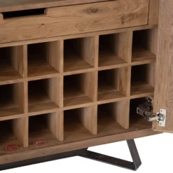 Industrial Oak Extra Large Tall Drinks Cabinet -Furniture Specialty Store ibia 47