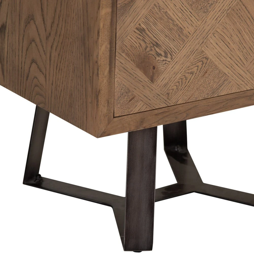 Industrial Oak Large Lamp Table 6 Industrial Oak Large Lamp Table - Image 6