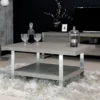 Milan Chrome & Oak Coffee Table