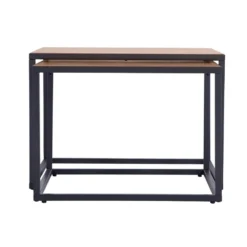 Urban Industrial Oak Square Large Nest Of Tables 16 Urban Industrial Oak Square Large Nest Of Tables -Furniture Specialty Store ie n2ct 7