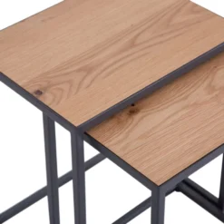 Urban Industrial Oak Nest Of 2 Tables 11 Urban Industrial Oak Nest Of 2 Tables -Furniture Specialty Store ie n2t 3