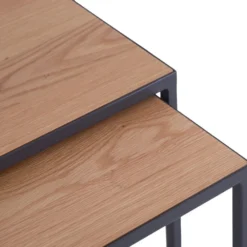 Urban Industrial Oak Nest Of 2 Tables 12 Urban Industrial Oak Nest Of 2 Tables -Furniture Specialty Store ie n2t 4