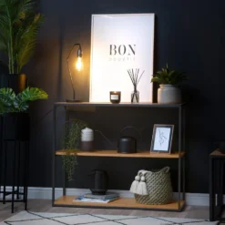 Urban Industrial Oak Small Bookcase