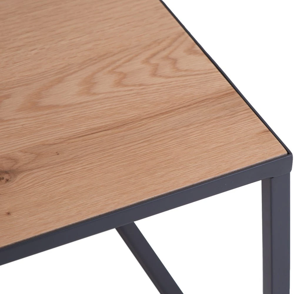 Urban Industrial Oak Small Coffee Table 3 Urban Industrial Oak Small Coffee Table - Image 3