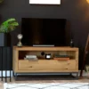 Urban Industrial Oak Small TV Unit
