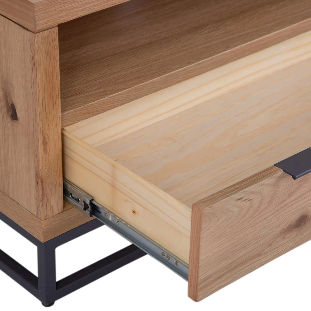 Urban Industrial Oak Small TV Unit 5 Urban Industrial Oak Small TV Unit - Image 5