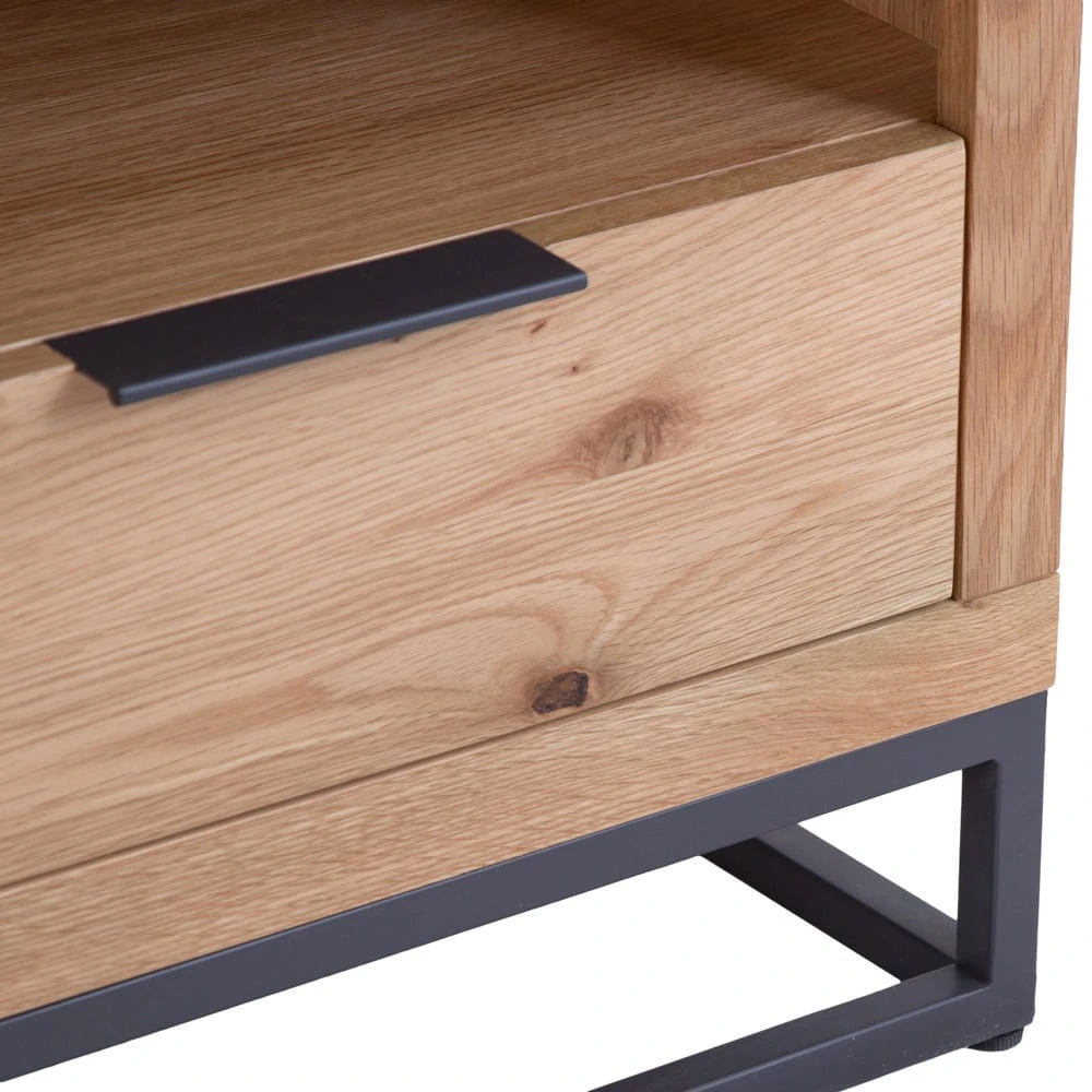 Urban Industrial Oak Small TV Unit 7 Urban Industrial Oak Small TV Unit - Image 7