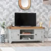 Hampshire Grey Painted Oak Large TV Unit