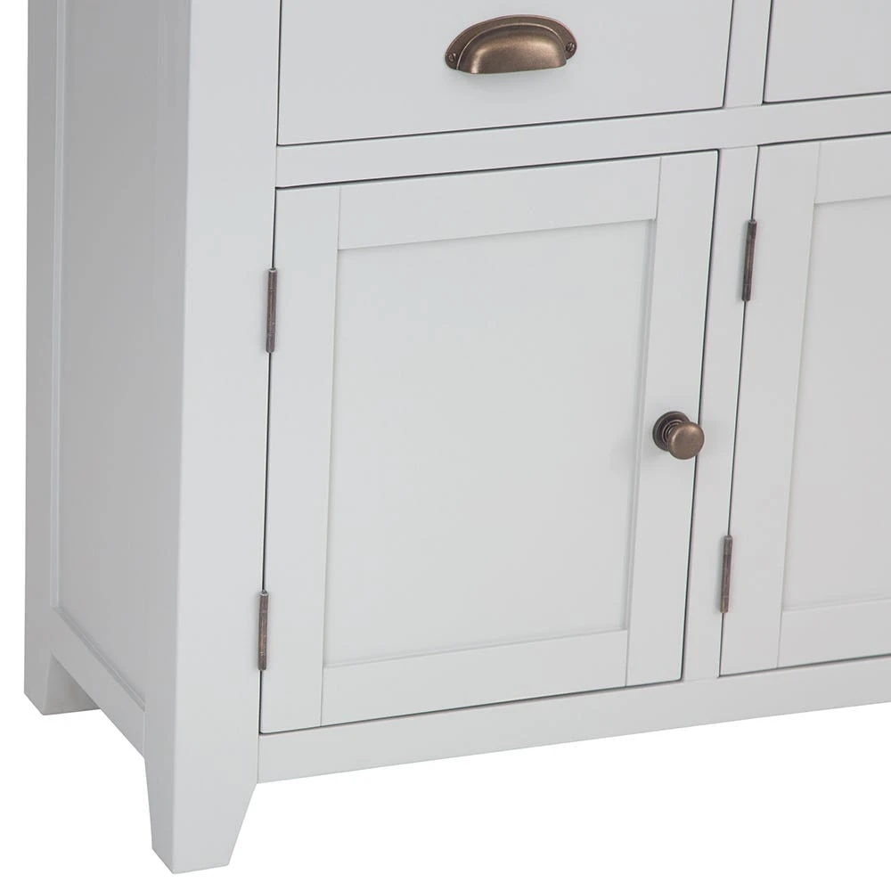 Hampshire Grey Painted Oak 4 Door Extra Large Sideboard 12 Hampshire Grey Painted Oak 4 Door Extra Large Sideboard - Image 12