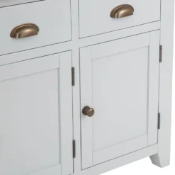 Hampshire Grey Painted Oak 4 Door Extra Large Sideboard 23 Hampshire Grey Painted Oak 4 Door Extra Large Sideboard -Furniture Specialty Store img 0694