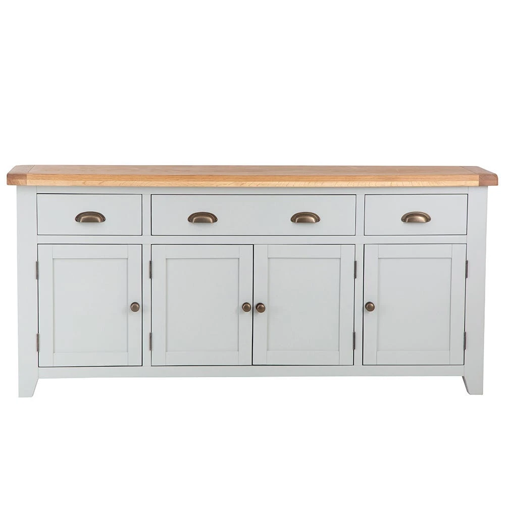 Hampshire Grey Painted Oak 4 Door Extra Large Sideboard 14 Hampshire Grey Painted Oak 4 Door Extra Large Sideboard - Image 14
