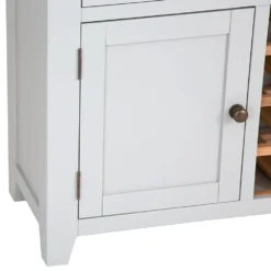 Hampshire Grey Painted Oak Large Sideboard Wine Rack -Furniture Specialty Store img 0709