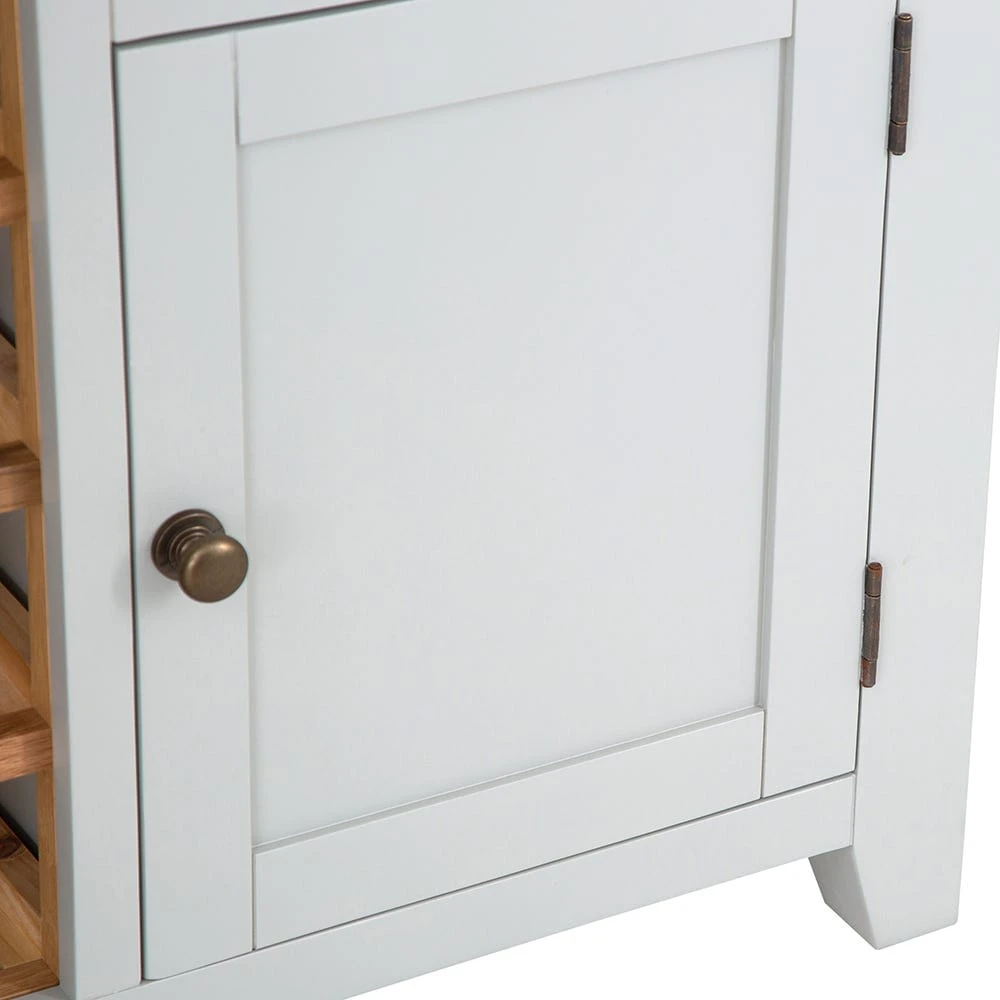 Hampshire Grey Painted Oak Small Sideboard Wine Rack 10 Hampshire Grey Painted Oak Small Sideboard Wine Rack - Image 10