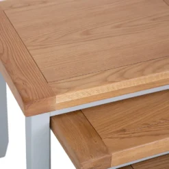 Hampshire Grey Painted Oak Nest Of 3 Tables -Furniture Specialty Store img 0726