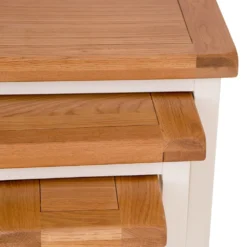 Hampshire Ivory Painted Oak Nest Of 3 Tables -Furniture Specialty Store img 0899