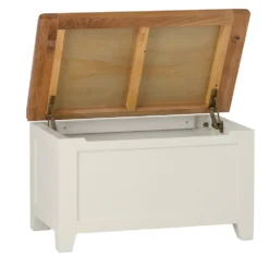 Hampshire Ivory Painted Oak Blanket Storage Box -Furniture Specialty Store img 0904