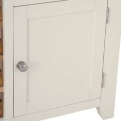 Hampshire Ivory Painted Oak Small Sideboard Wine Rack -Furniture Specialty Store img 0926