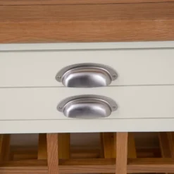 Hampshire Ivory Painted Oak Large Sideboard Wine Rack -Furniture Specialty Store img 0936