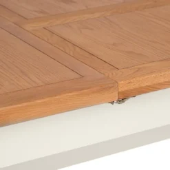 Hampshire Ivory Painted Oak 1.8m Cross Leg Extending Dining Table -Furniture Specialty Store img 0955