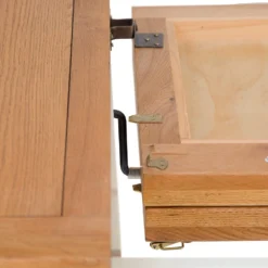 Hampshire Ivory Painted Oak 1.8m Cross Leg Extending Dining Table -Furniture Specialty Store img 0964