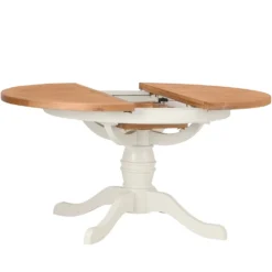 Hampshire Ivory Painted Oak Round Pedestal Extending Dining Table 34 Hampshire Ivory Painted Oak Round Pedestal Extending Dining Table -Furniture Specialty Store img 0969