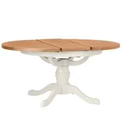 Hampshire Ivory Painted Oak Round Pedestal Extending Dining Table 33 Hampshire Ivory Painted Oak Round Pedestal Extending Dining Table -Furniture Specialty Store img 0971