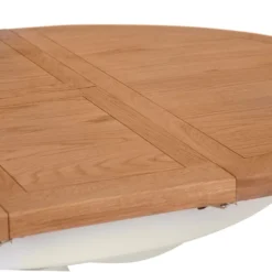 Hampshire Ivory Painted Oak Round Pedestal Extending Dining Table 35 Hampshire Ivory Painted Oak Round Pedestal Extending Dining Table -Furniture Specialty Store img 0974