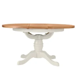 Hampshire Ivory Painted Oak Round Pedestal Extending Dining Table 38 Hampshire Ivory Painted Oak Round Pedestal Extending Dining Table -Furniture Specialty Store img 0980