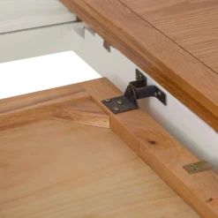 Hampshire Ivory Painted Oak Round Pedestal Extending Dining Table 31 Hampshire Ivory Painted Oak Round Pedestal Extending Dining Table -Furniture Specialty Store img 0981