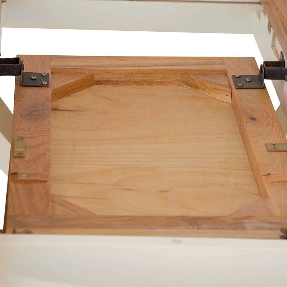 Hampshire Ivory Painted Oak Round Pedestal Extending Dining Table 11 Hampshire Ivory Painted Oak Round Pedestal Extending Dining Table - Image 11