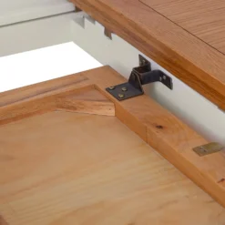 Hampshire Ivory Painted Oak Round Pedestal Extending Dining Table 36 Hampshire Ivory Painted Oak Round Pedestal Extending Dining Table -Furniture Specialty Store img 0985