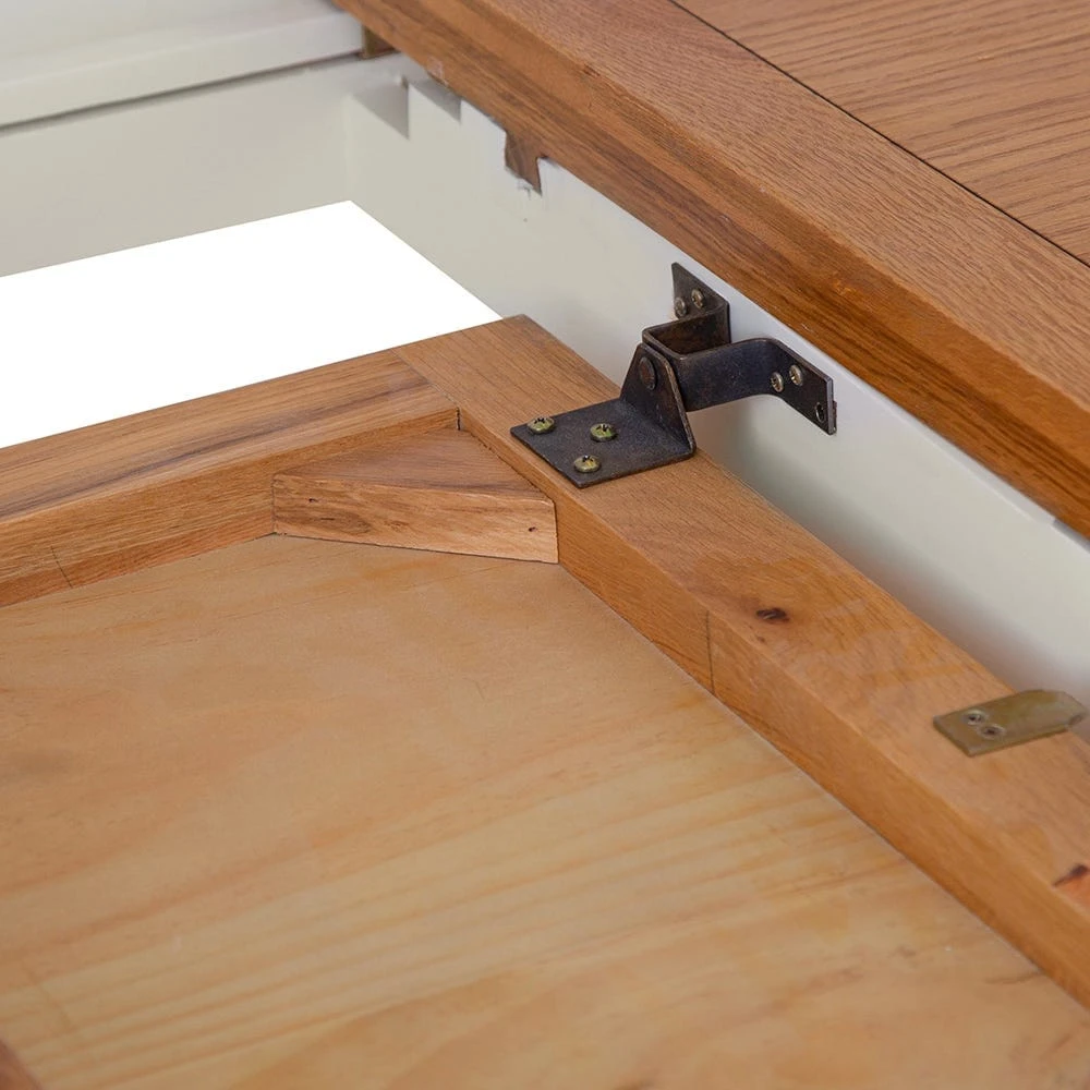 Hampshire Ivory Painted Oak Round Pedestal Extending Dining Table 17 Hampshire Ivory Painted Oak Round Pedestal Extending Dining Table - Image 17