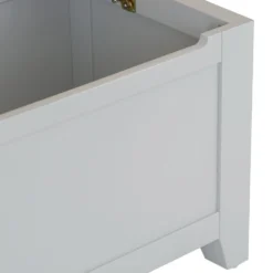 Hampshire Grey Painted Oak Blanket Storage Box -Furniture Specialty Store img 1557