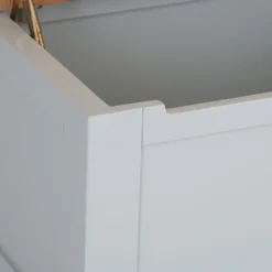 Hampshire Grey Painted Oak Blanket Storage Box -Furniture Specialty Store img 1558