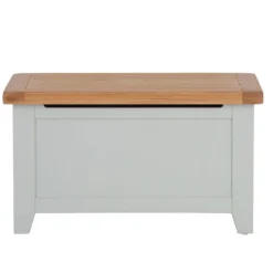 Hampshire Grey Painted Oak Blanket Storage Box -Furniture Specialty Store img 1559