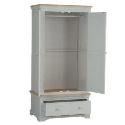 Ashbourne Grey Painted 2 Door Wardrobe With Drawer 17 Ashbourne Grey Painted 2 Door Wardrobe With Drawer -Furniture Specialty Store img 1664ash 99