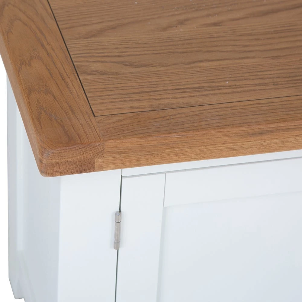 Hampshire White Painted Oak Extra Large TV Unit 4 Hampshire White Painted Oak Extra Large TV Unit - Image 4